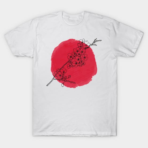 Cherry Blossom T-Shirt by DarkChoocoolat